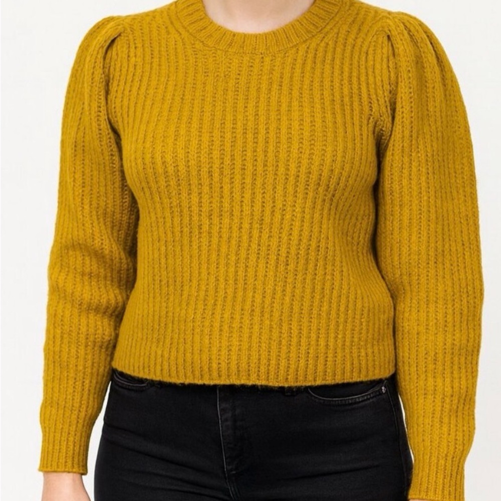 ANTONIO MELANI Mustard Crew Neck Sweater
